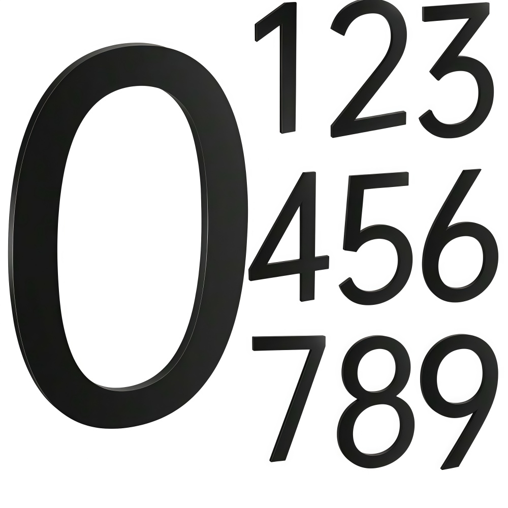 Outdoor Furniture Warehouse - 1pc Self Adhesive 3D Number Stickers