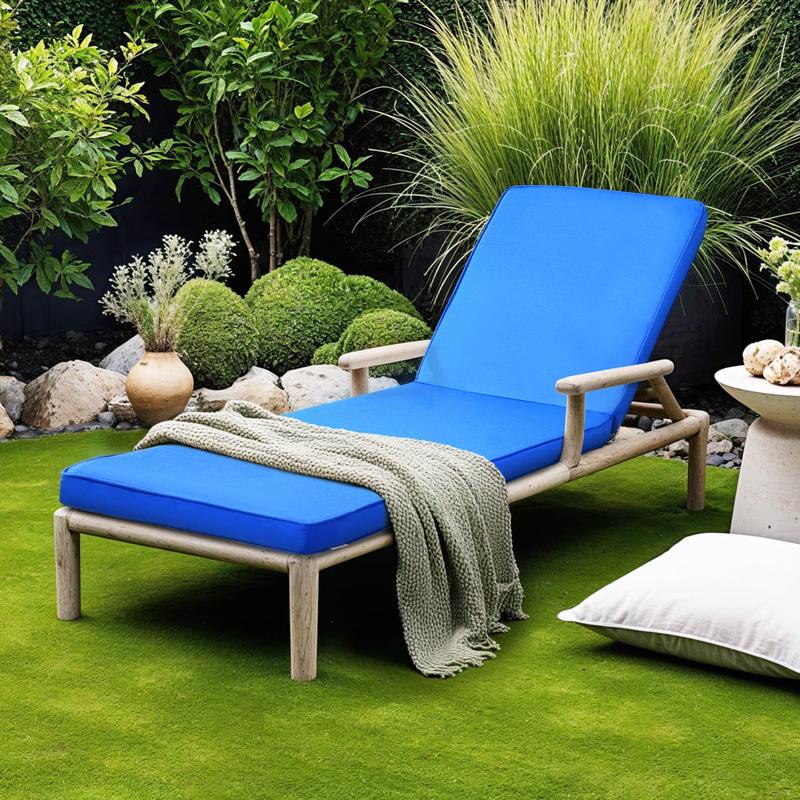 Deck Chair Lounger - Chaise Lounge Cushion, 72 x 21