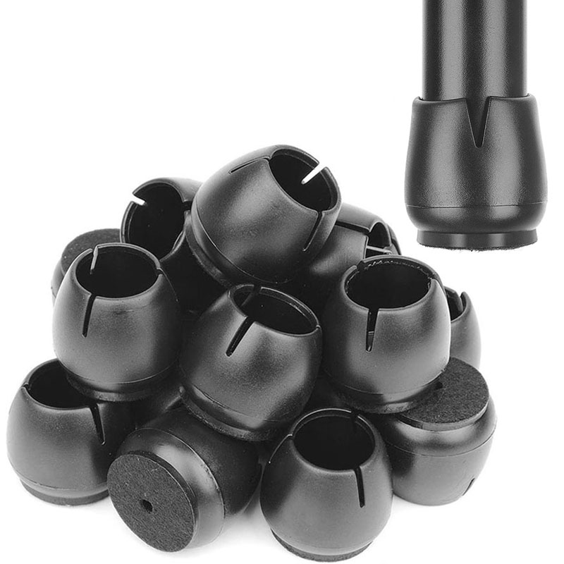 Outdoor Furniture Leg Protectors - 24PCS Chair Leg Caps Silicone Feet