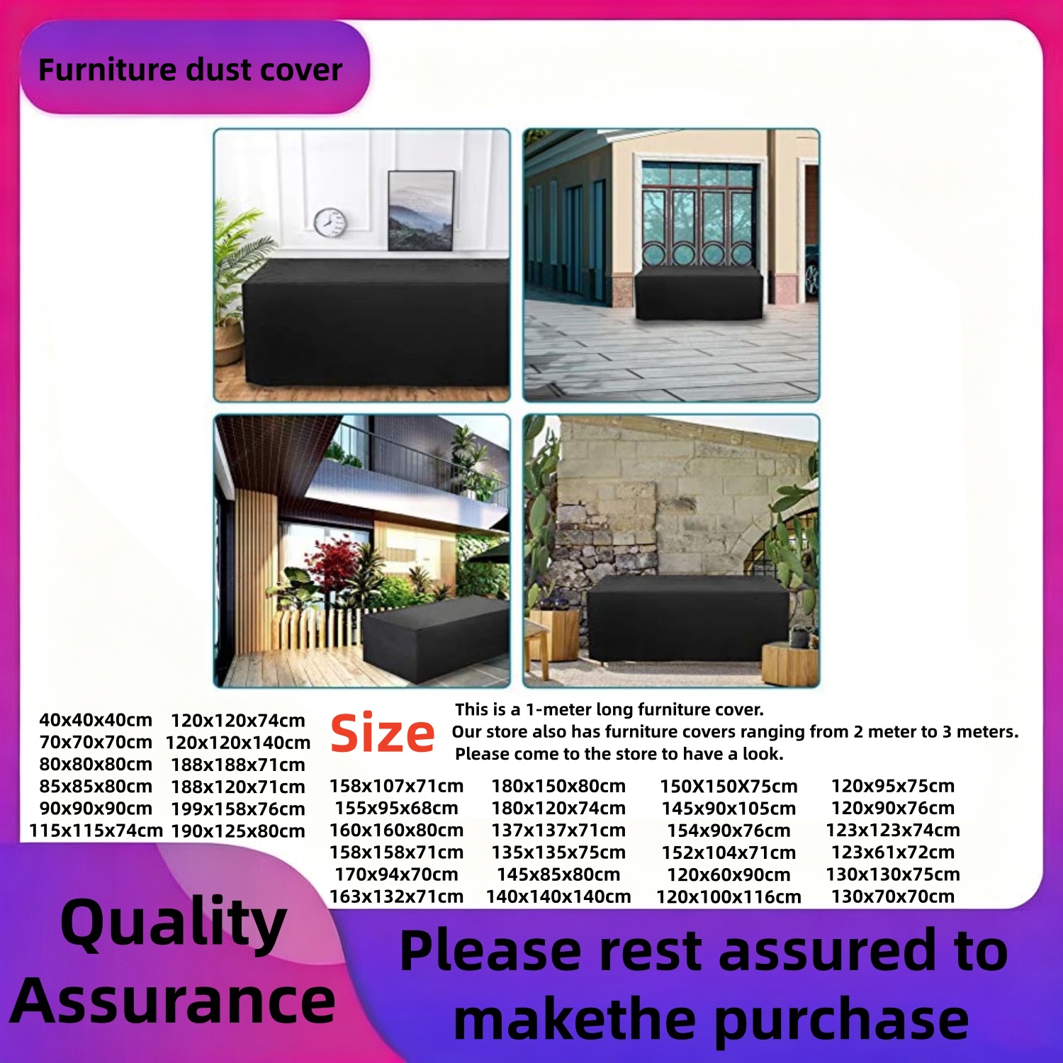 Outdoor Furniture Fabric - Patio FurnitureCover Rectangular Patio Table Cover