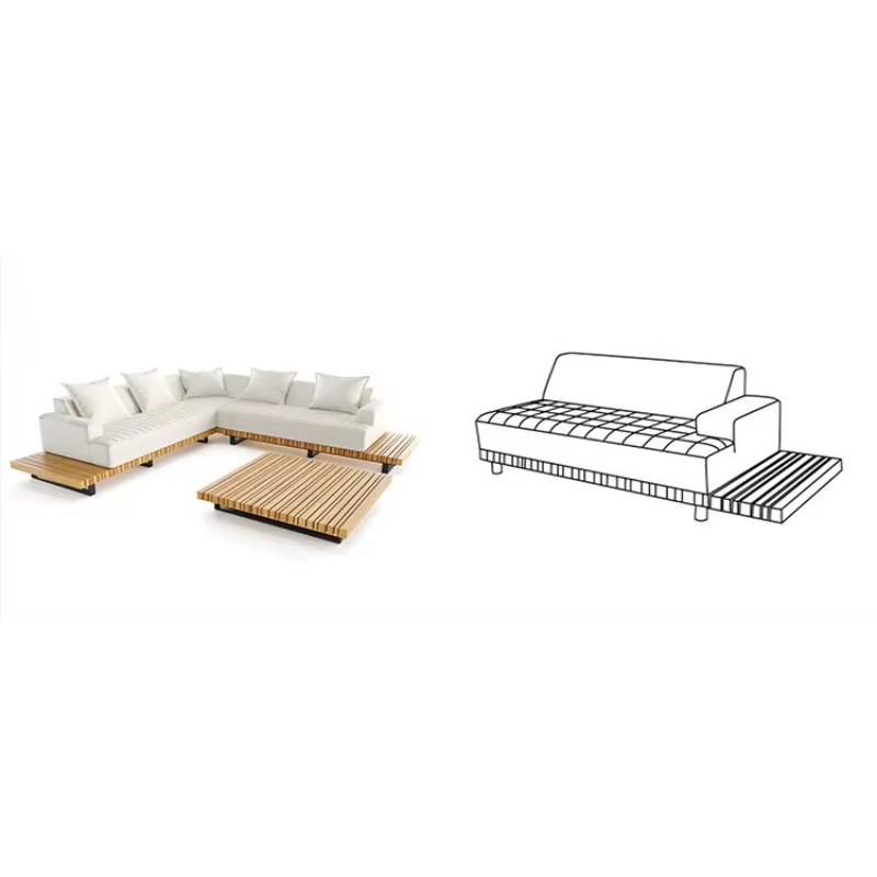 Waterproof Teak Wood Garden So - Outdoor Furniture Teak avis et prix