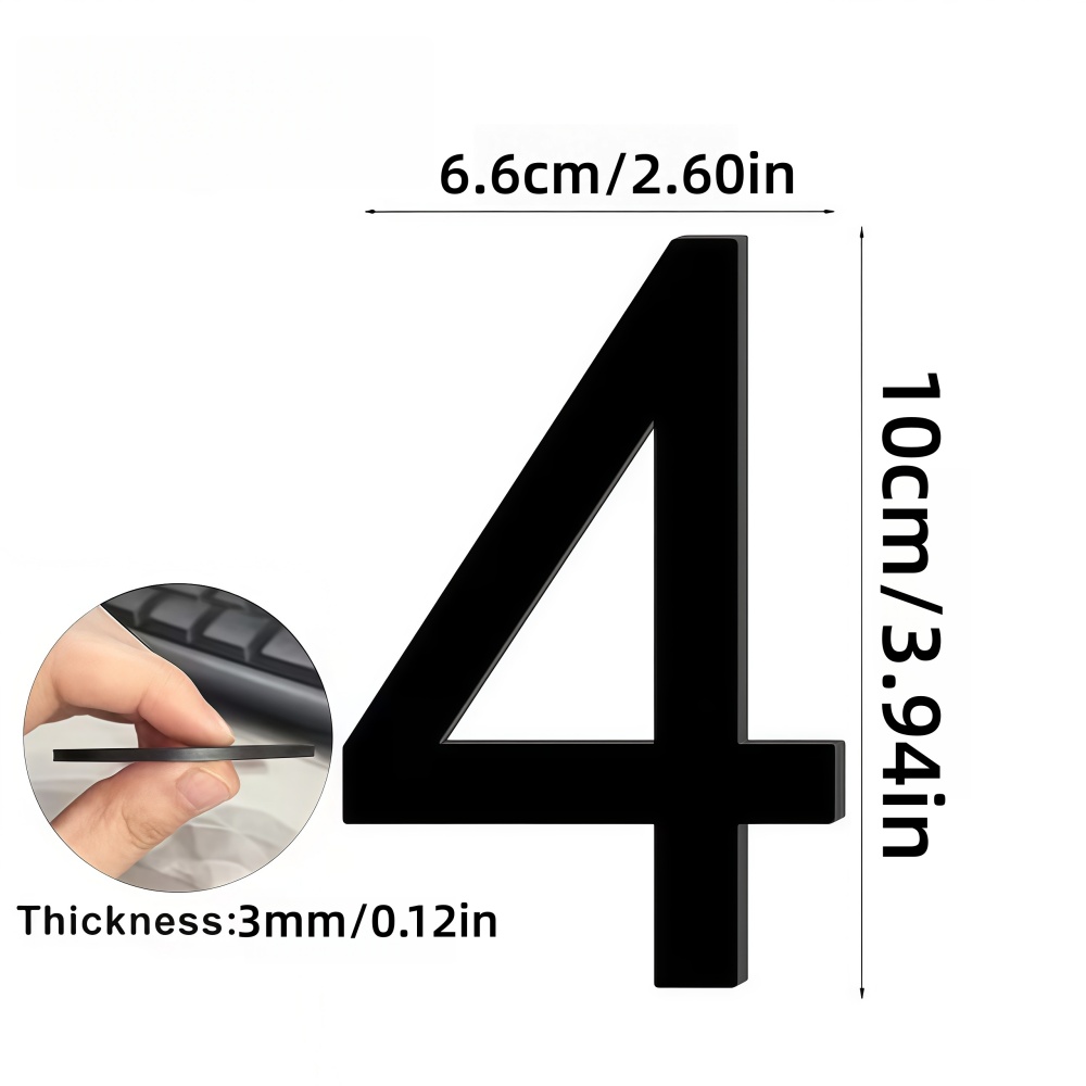 1pc Self Adhesive 3D Number St - Outdoor Furniture Warehouse avis et prix