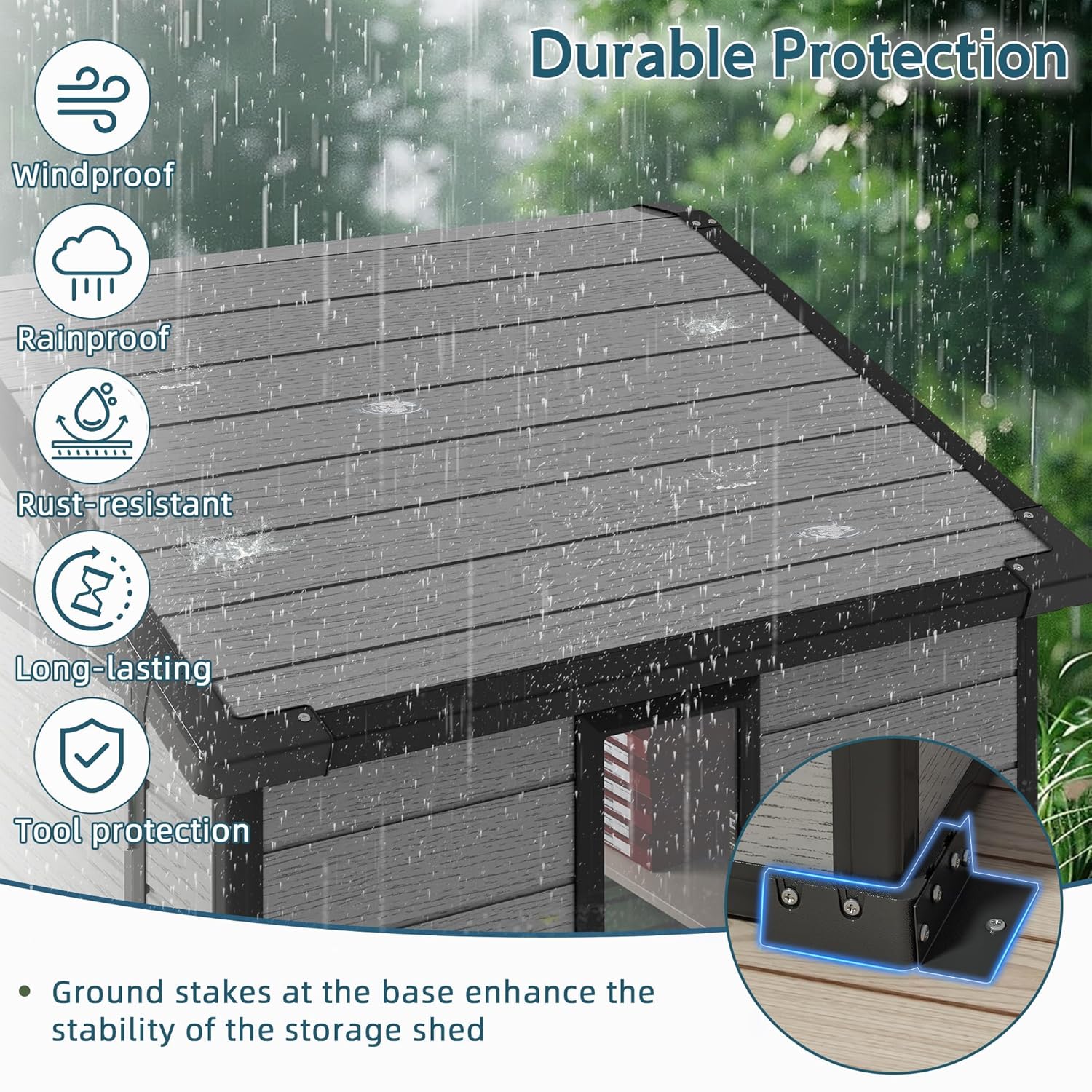 6X4 FT Outdoor Shed, Plastic S - Outdoor Furniture Sale avis et prix