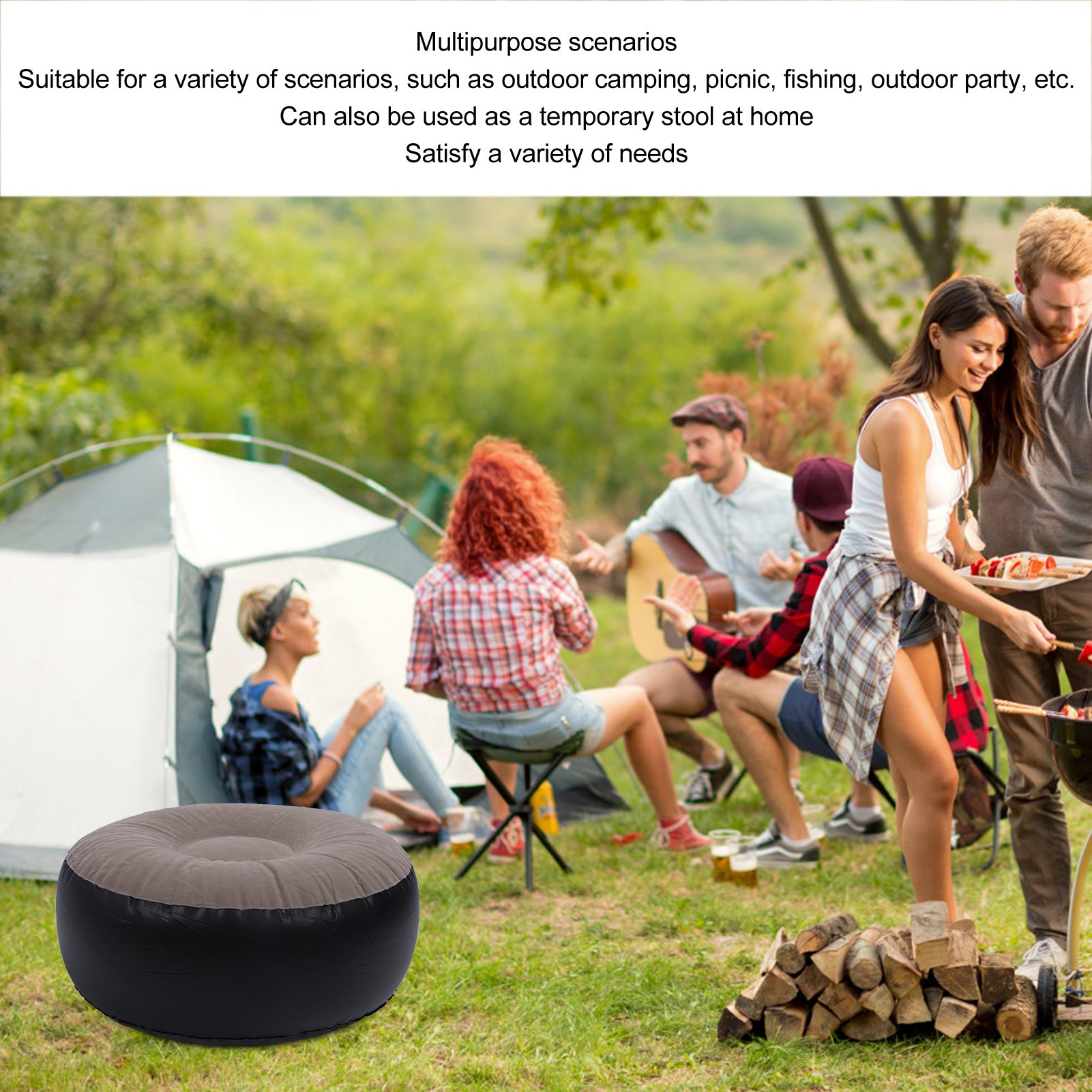 Inflatable Flocking Stool Mult - Outdoor Furniture Small avis et prix