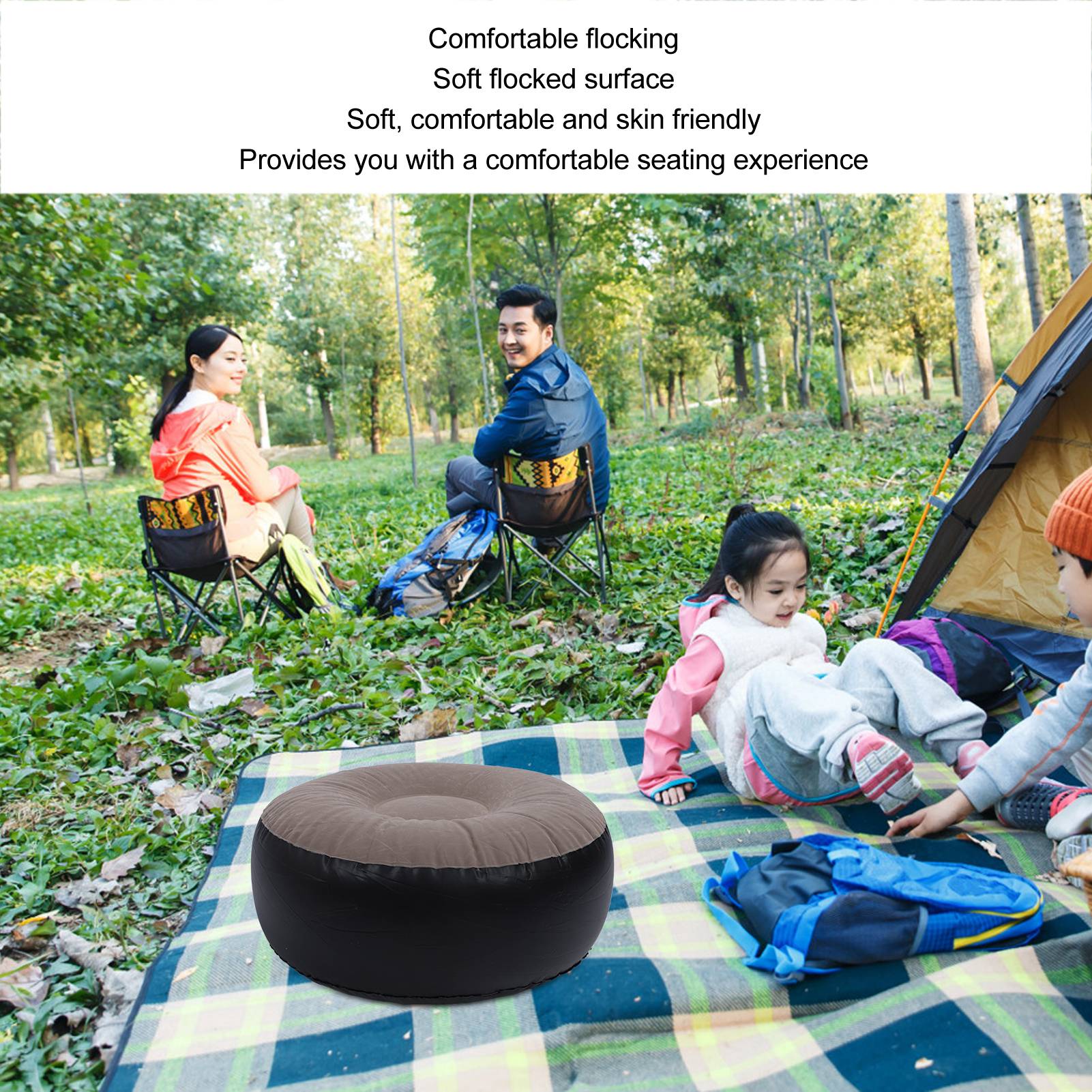 Inflatable Flocking Stool Mult - Outdoor Furniture Small avis et prix