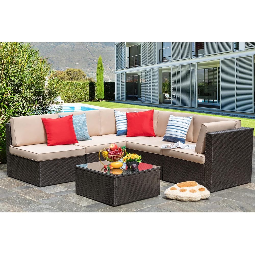 6 Piece Patio Furniture Set, S - Outdoor Furniture Small avis et prix
