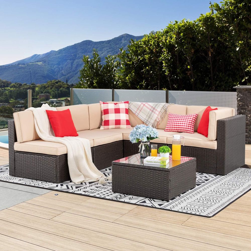 6 Piece Patio Furniture Set, S - Outdoor Furniture Small avis et prix