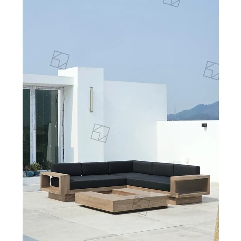 Modern Garden L-Shaped Section - Outdoor Furniture Teak avis et prix