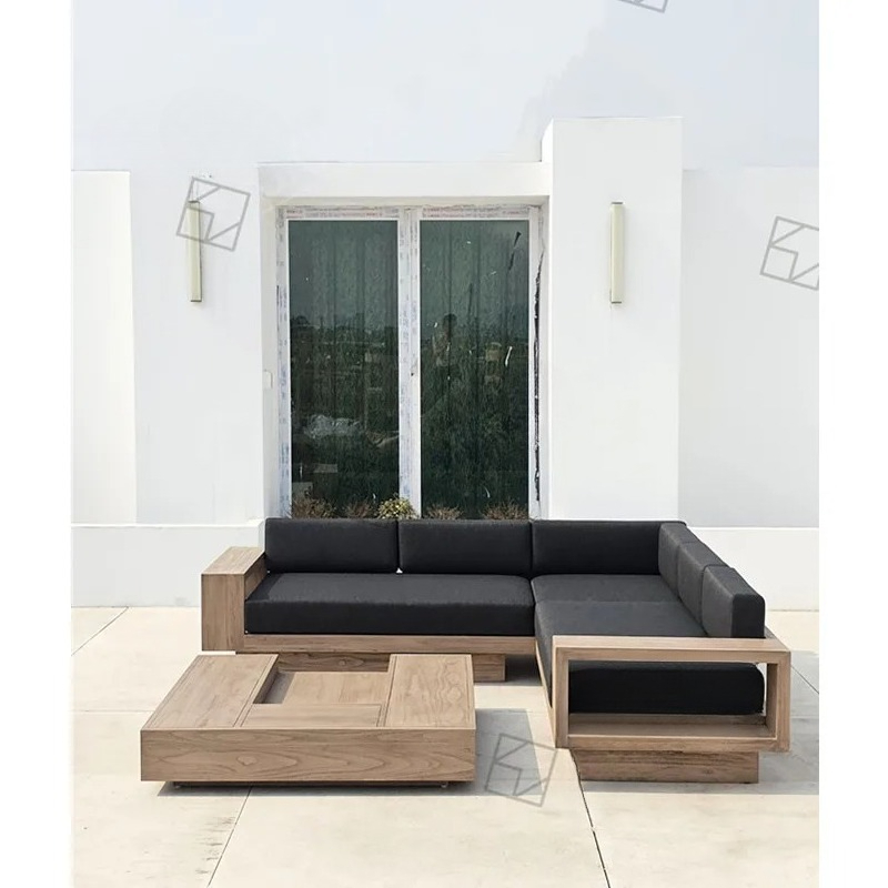 Modern Garden L-Shaped Section - Outdoor Furniture Teak avis et prix