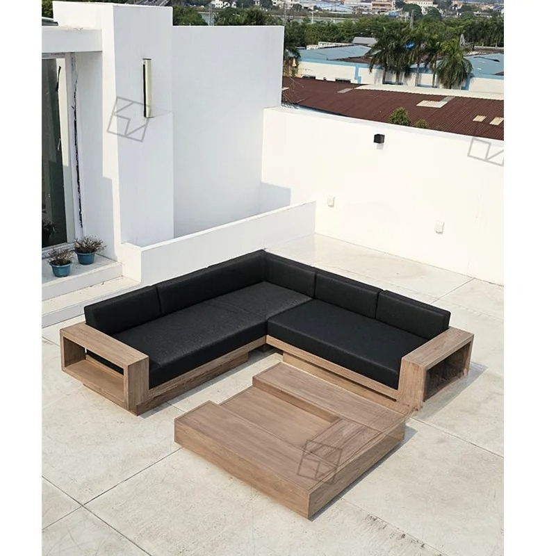 Modern Garden L-Shaped Section - Outdoor Furniture Teak avis et prix