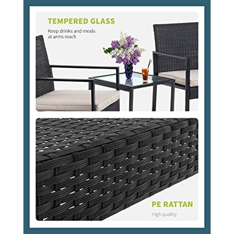 FDW 3 Pieces Outdoor Patio Fur - Outdoor Furniture Set avis et prix