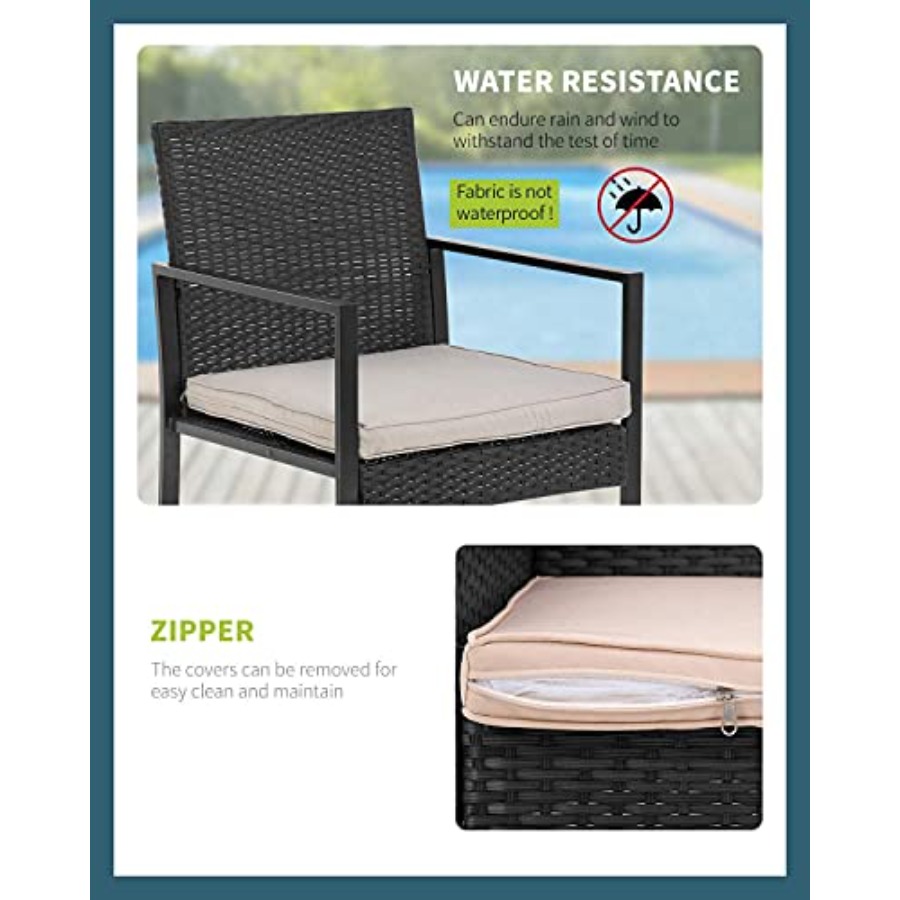 FDW 3 Pieces Outdoor Patio Fur - Outdoor Furniture Set avis et prix