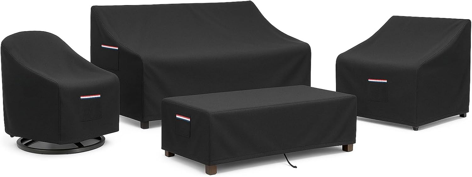 4-Piece Patio Furniture Cover  - Outdoor Furniture Sofa avis et prix