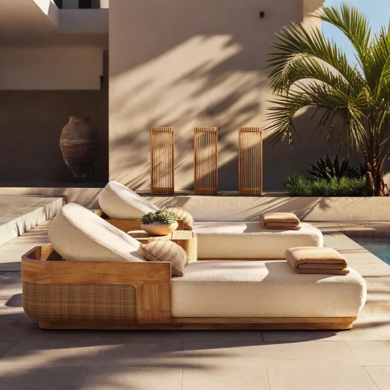 Sun Beach Lounge Chair & Daybe - Outdoor Furniture Teak avis et prix
