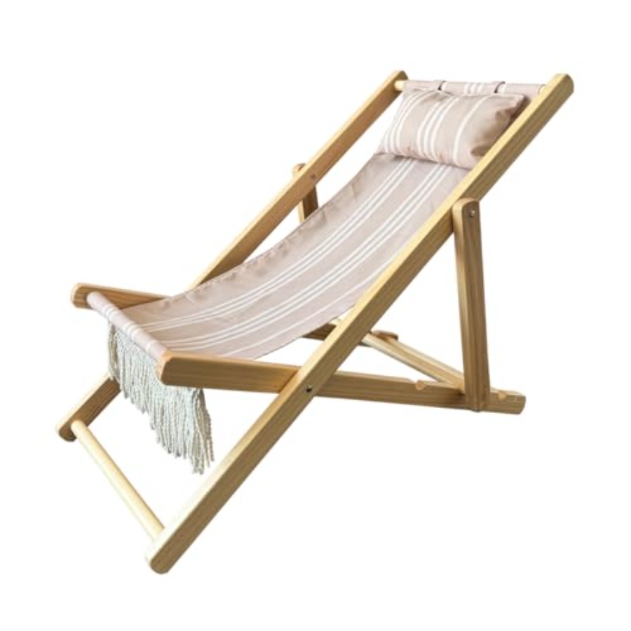 Vintage Sun Lounger Sling Chai - Deck Chair Lounger avis et prix
