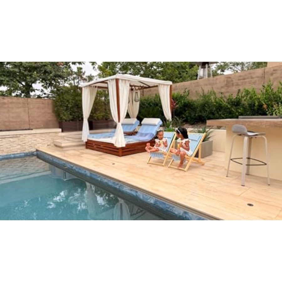 Vintage Sun Lounger Sling Chai - Deck Chair Lounger avis et prix