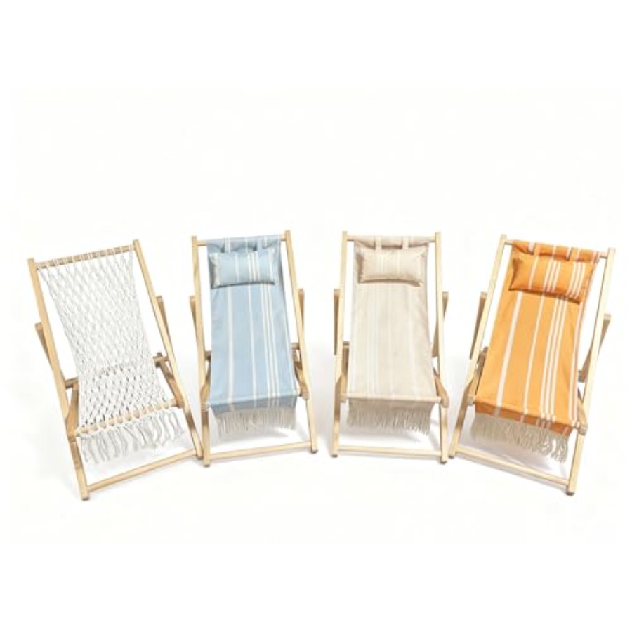Vintage Sun Lounger Sling Chai - Deck Chair Lounger avis et prix