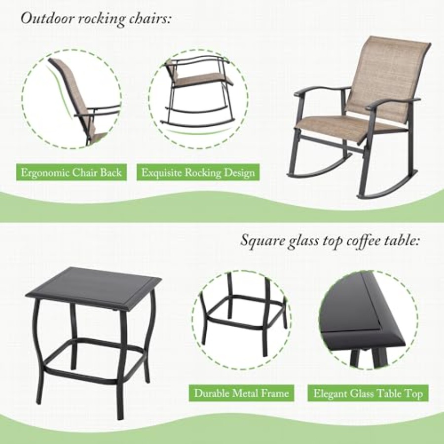Shintenchi Rocking Chair Outdo - Outdoor Furniture Set avis et prix