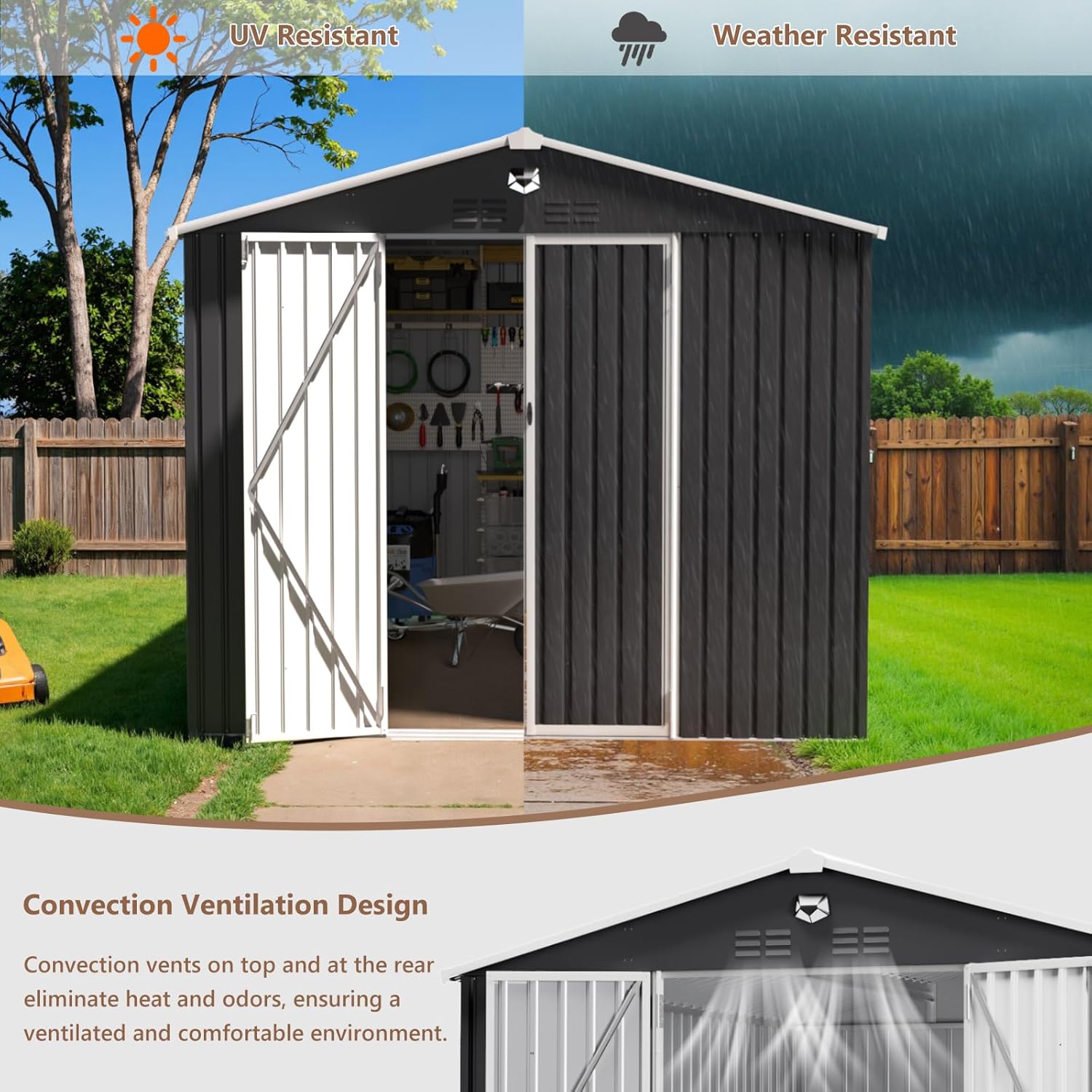 10x12 FT Metal Outdoor Storage - Outdoor Furniture Sale avis et prix