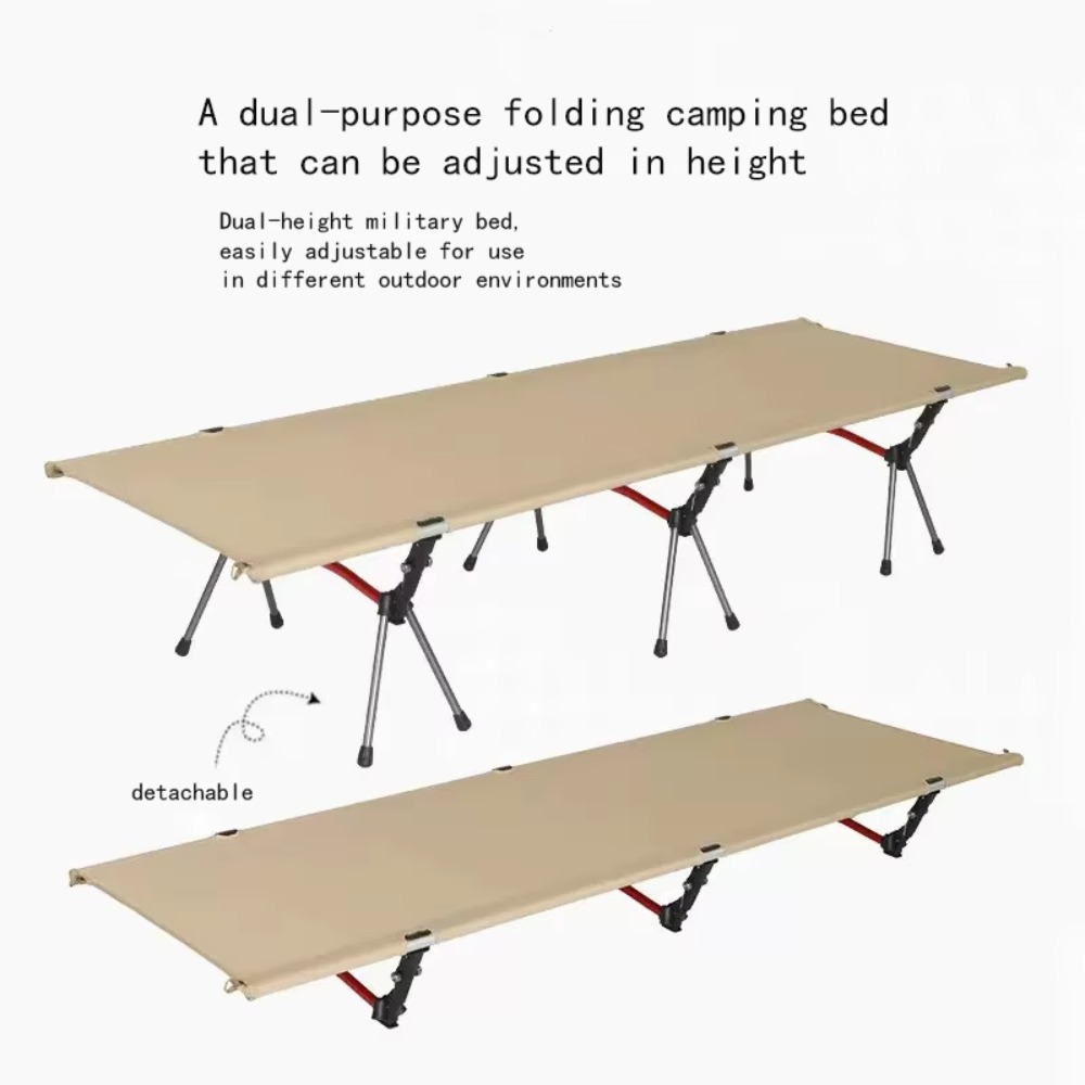 Folding Camping Cot with Stora - Outdoor Furniture Fabric avis et prix