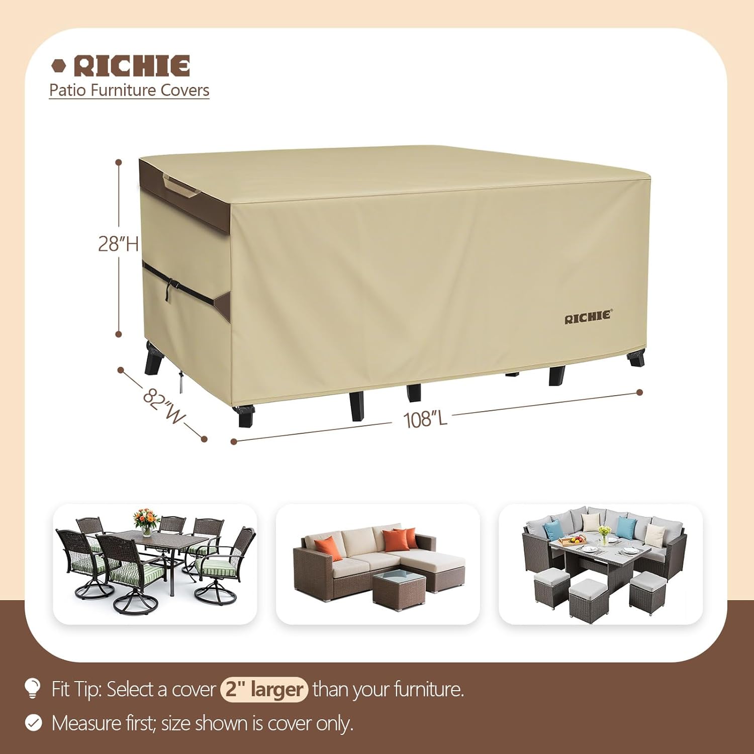 Heavy Duty Outdoor Patio Furni - Outdoor Furniture Covers Waterproof avis et prix