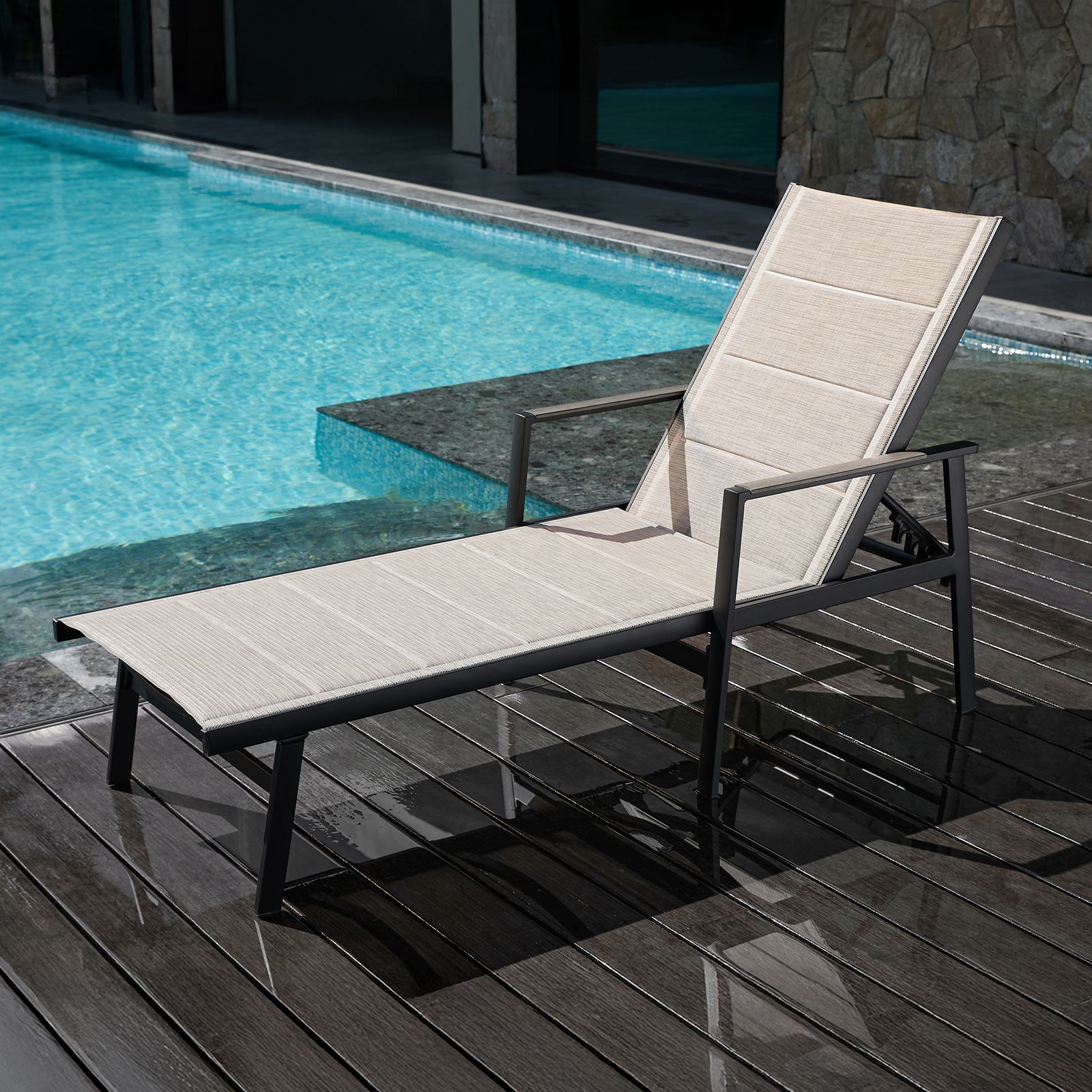 SEEHILL Aluminum Outdoor Chais - Deck Chair Lounger avis et prix