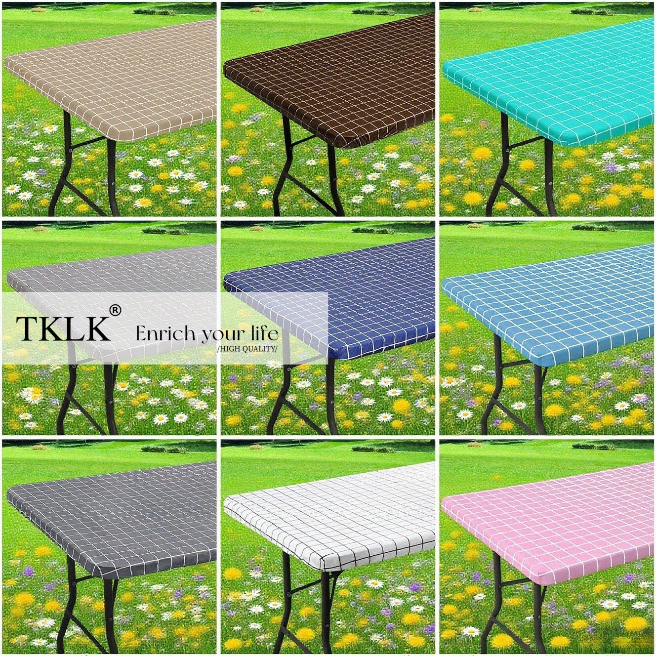 Rectangle Table Cloth, Elastic - Outdoor Furniture Sofa avis et prix