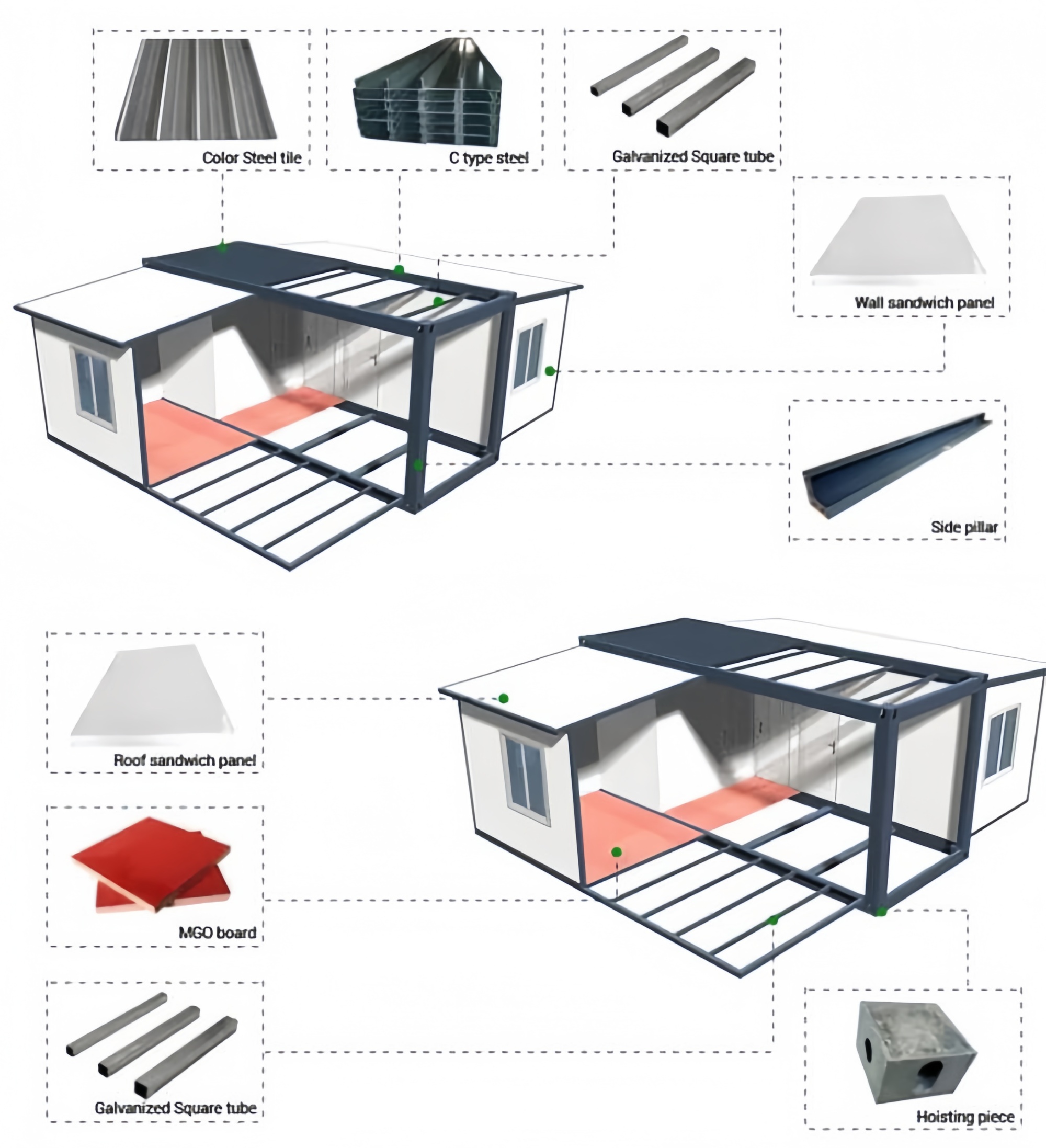 40FT Expandable Modular Prefab - Outdoor Furniture Kitchener avis et prix
