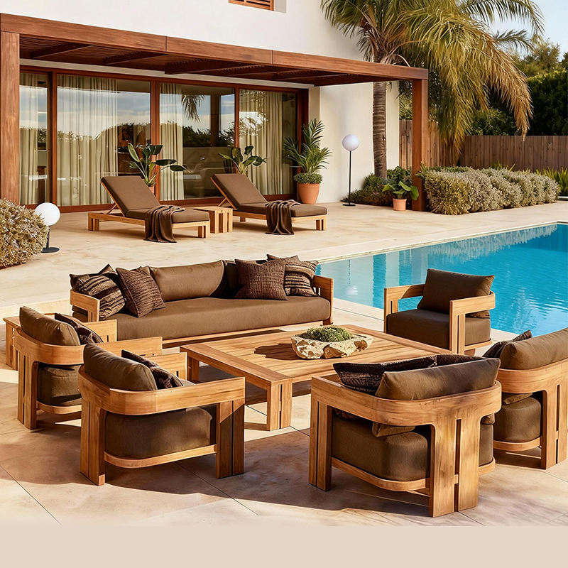 Outdoor Teak Sofa Set 2026 | P - Outdoor Furniture Teak avis et prix