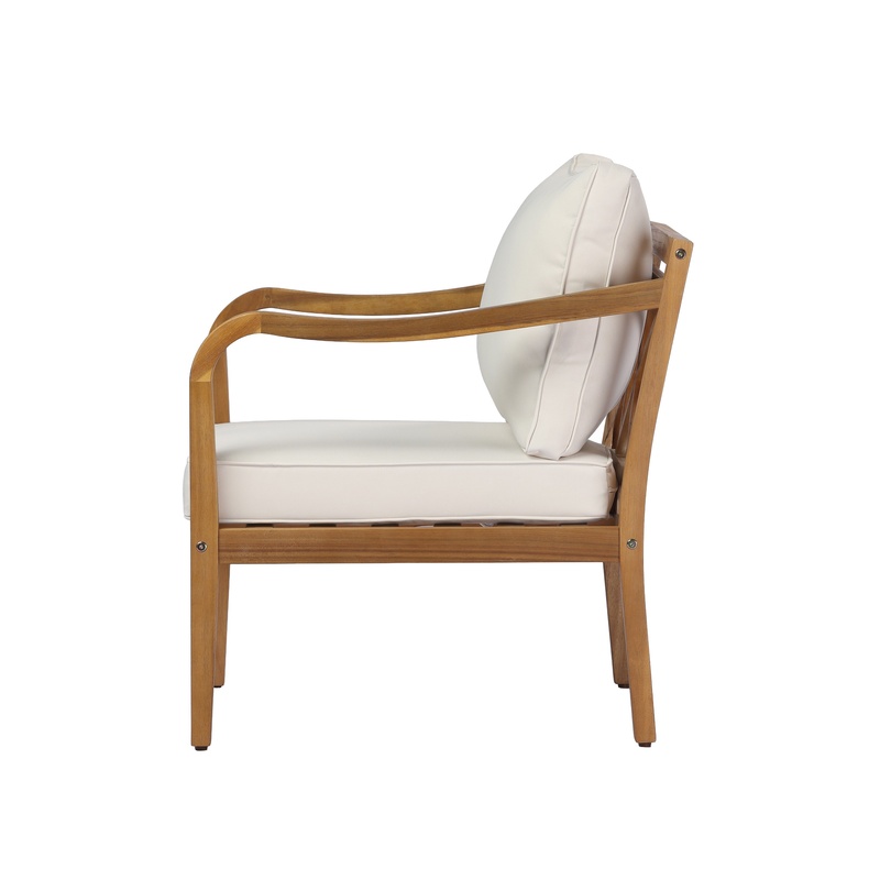Teak Finish Acacia Wood Club C - Outdoor Furniture Teak avis et prix