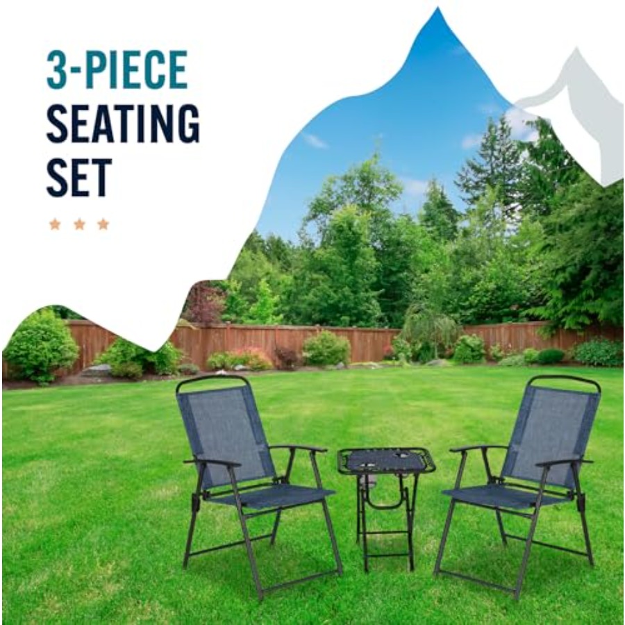 Trapper's Peak 3-Piece Folding - Outdoor Furniture Set avis et prix
