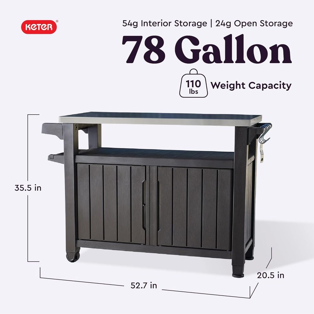 Outdoor Rolling Table Cart for - Outdoor Furniture Kitchener avis et prix