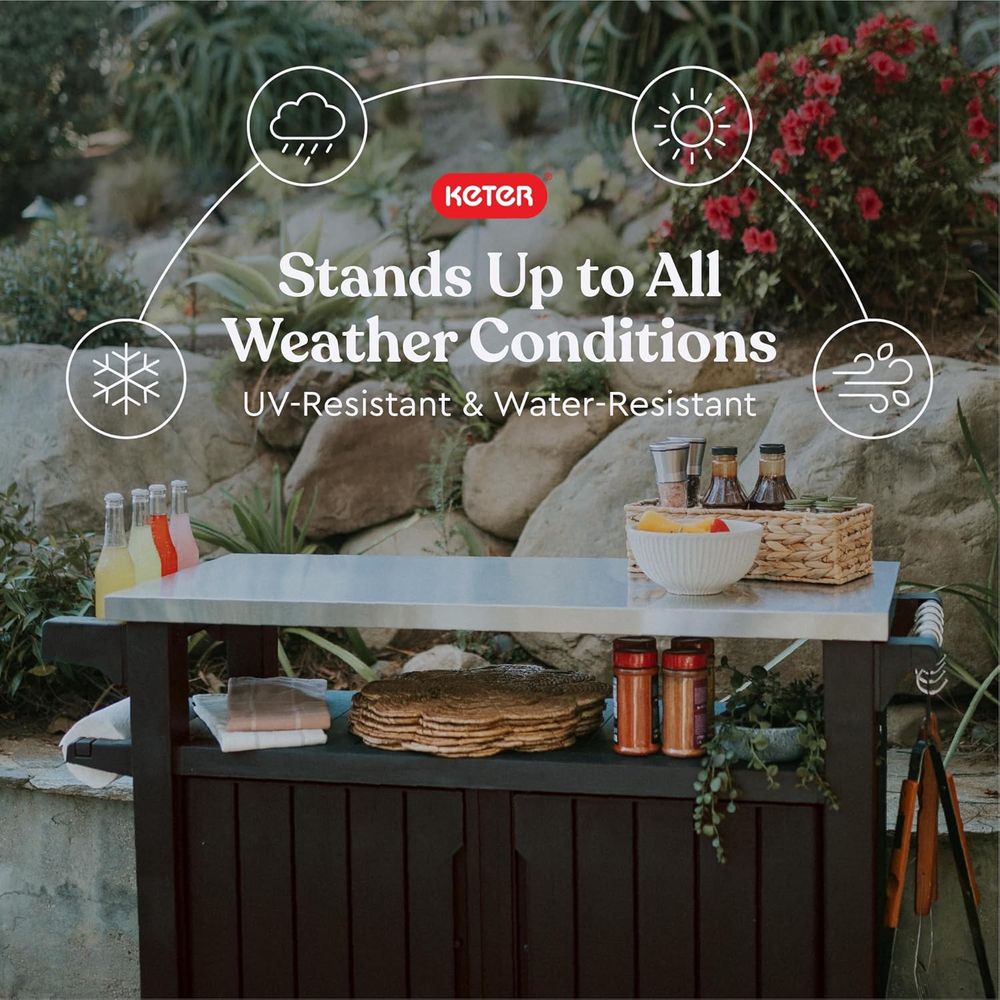 Outdoor Rolling Table Cart for - Outdoor Furniture Kitchener avis et prix
