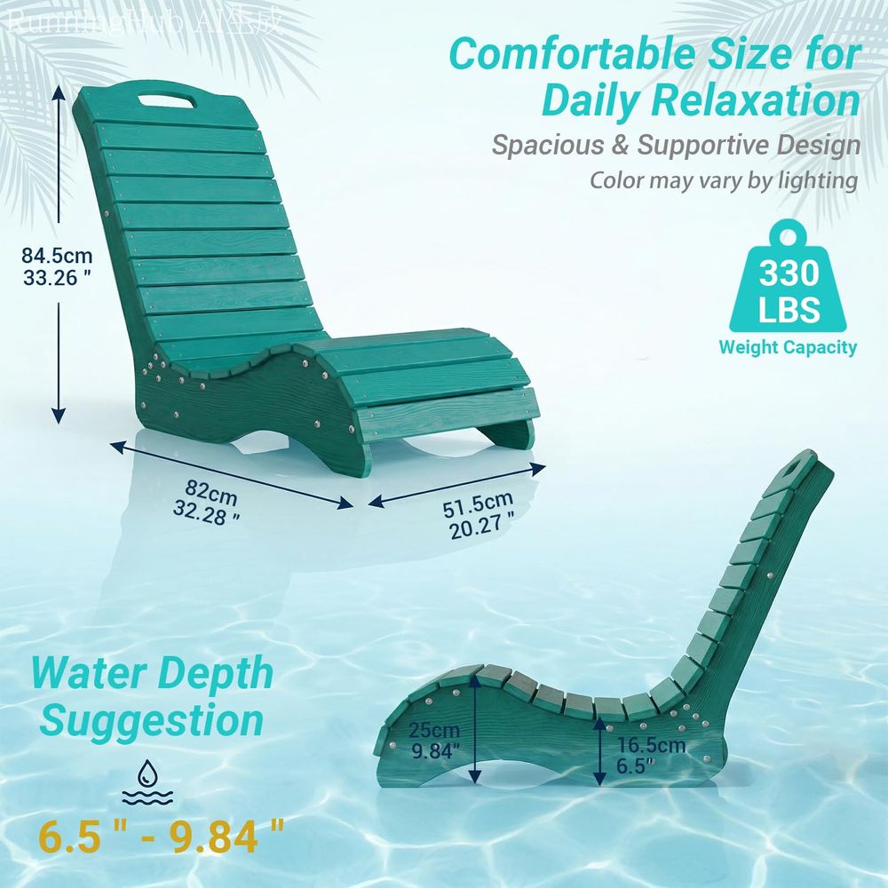 HDPE Pool Lounge Chairs Set of - Deck Chair Lounger avis et prix