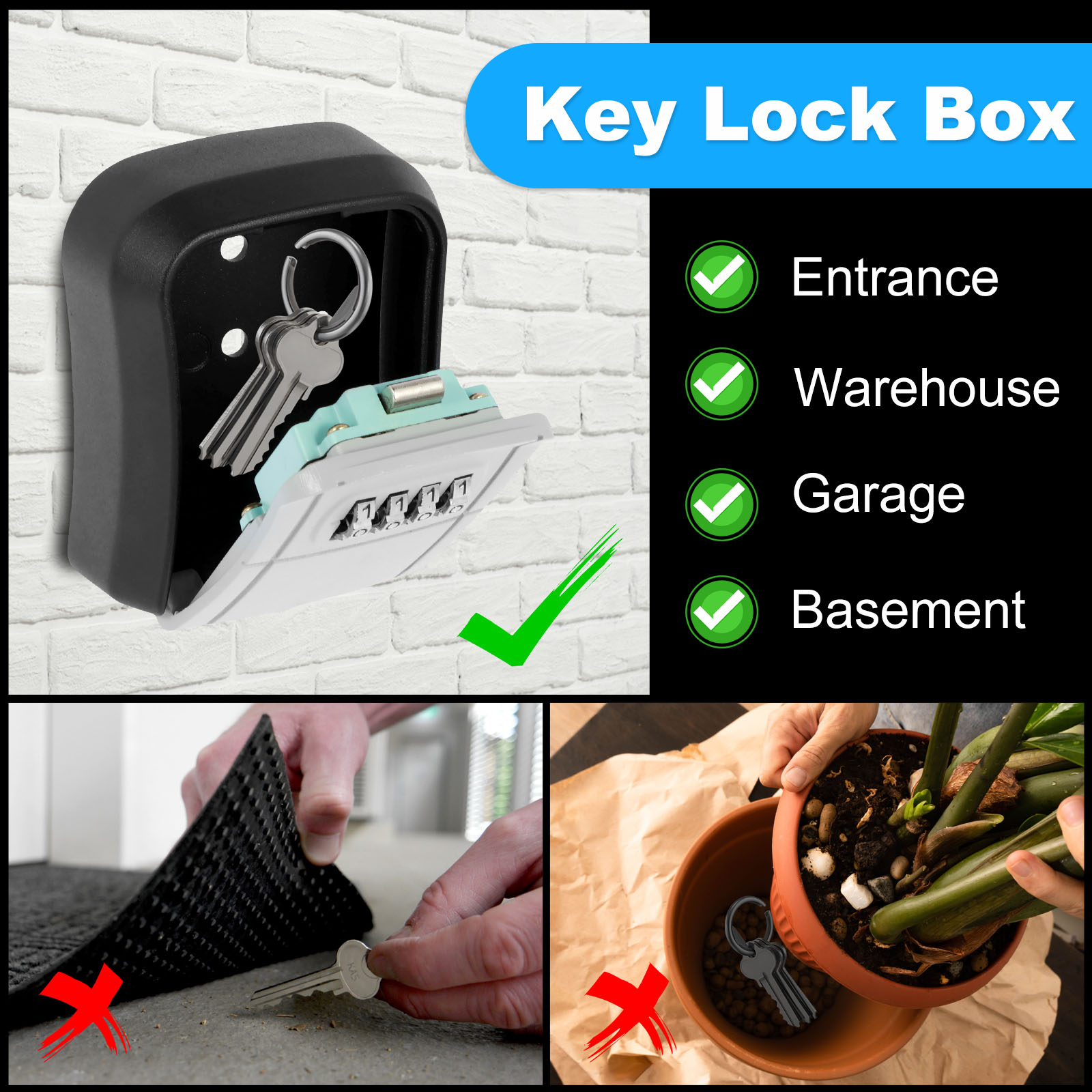 Key Safe Box for Outside Wall  - Outdoor Furniture Warehouse avis et prix