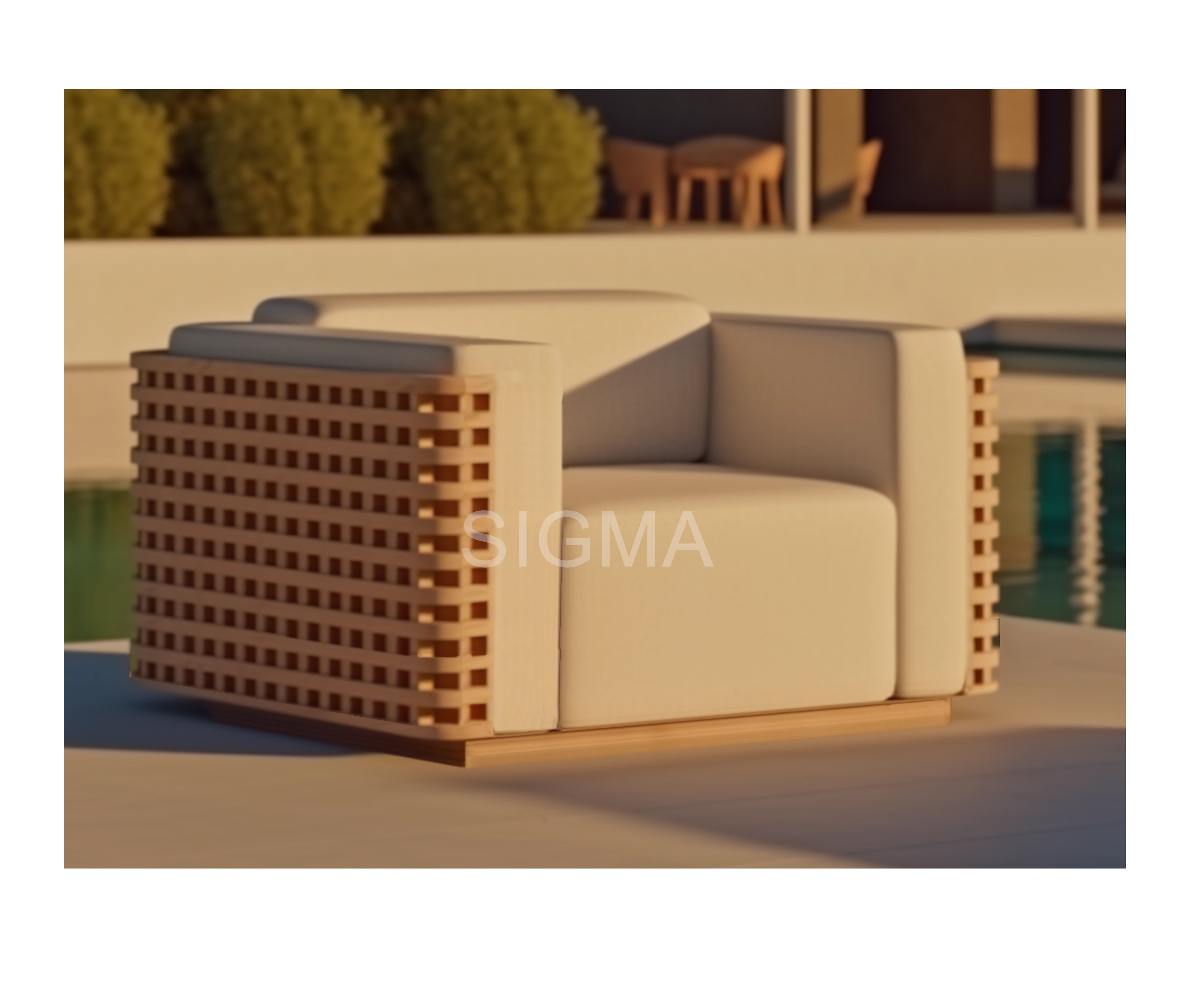 Sigma Teak Sofa Outdoor Furnit - Outdoor Furniture Teak avis et prix