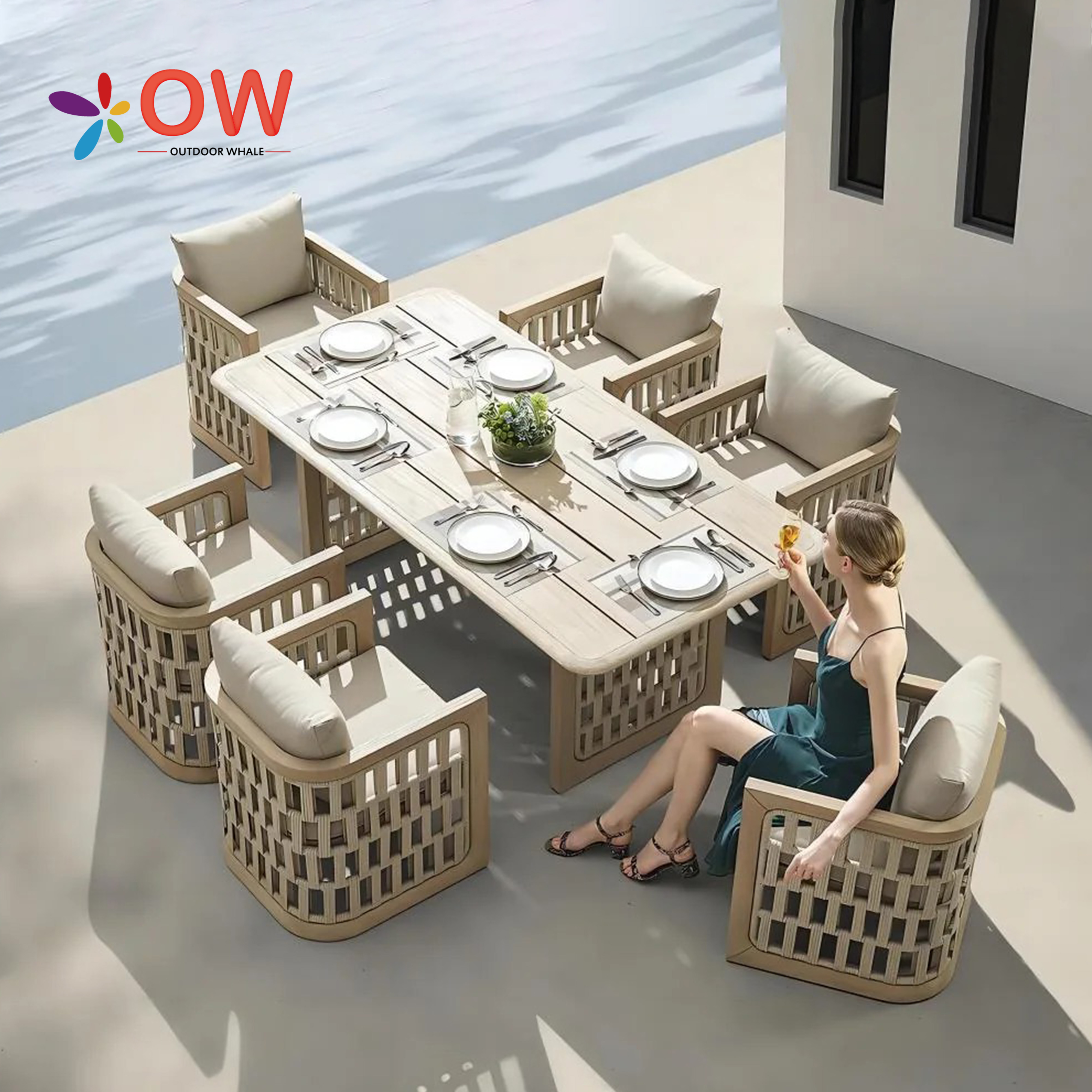 Modern Dining Table Set For Ho - Outdoor Furniture Teak avis et prix