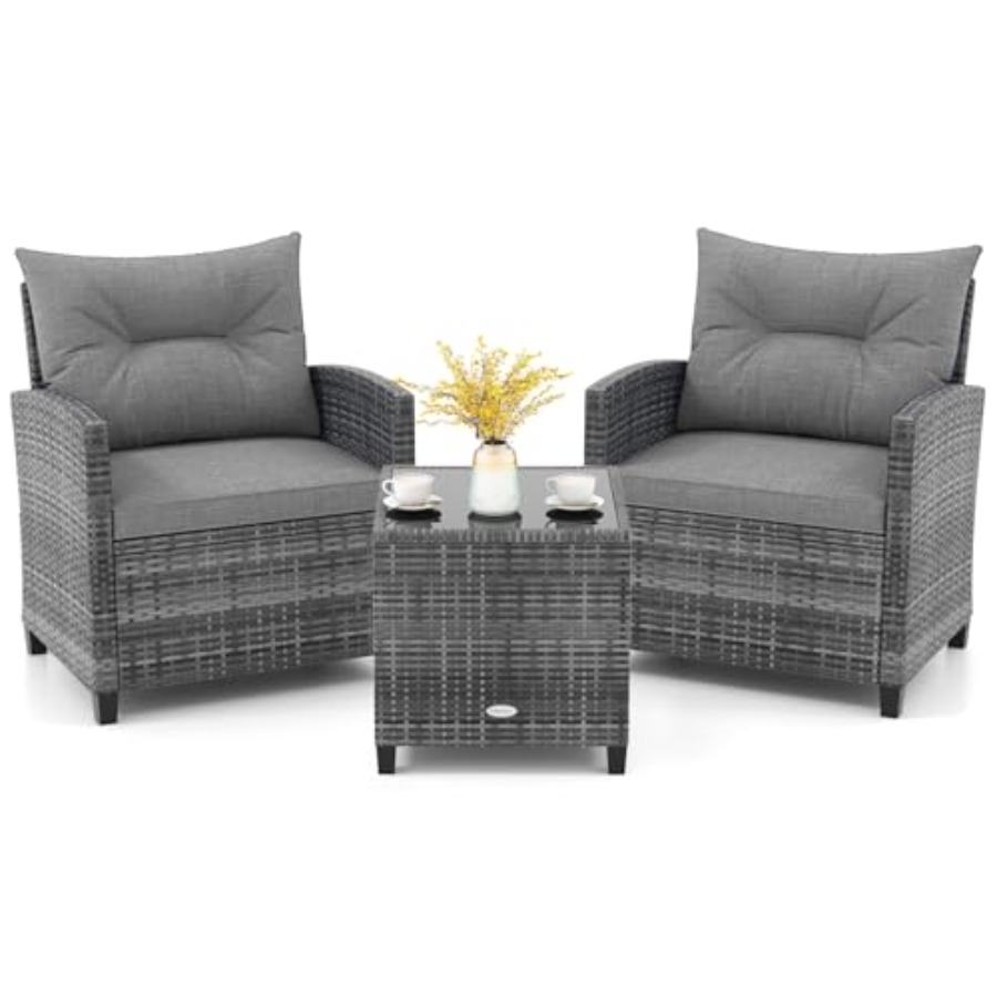 KOTEK 3 Piece Patio Furniture  - Outdoor Furniture Set avis et prix