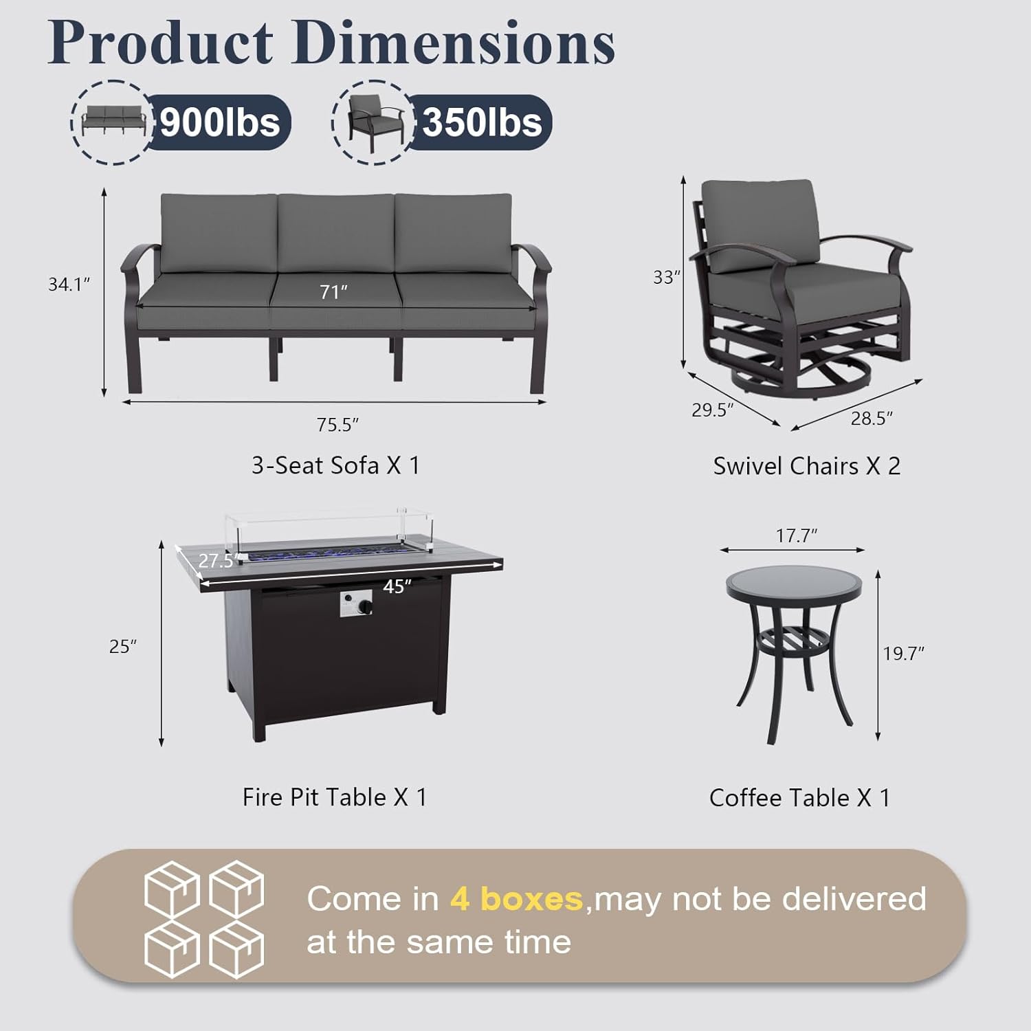Aluminum Patio Furniture Set w - Outdoor Furniture On Sale avis et prix
