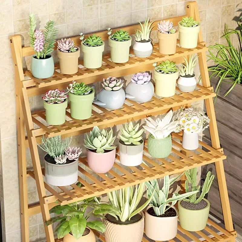 Adjustable Bamboo Plant Shelf  - Outdoor Furniture Small avis et prix
