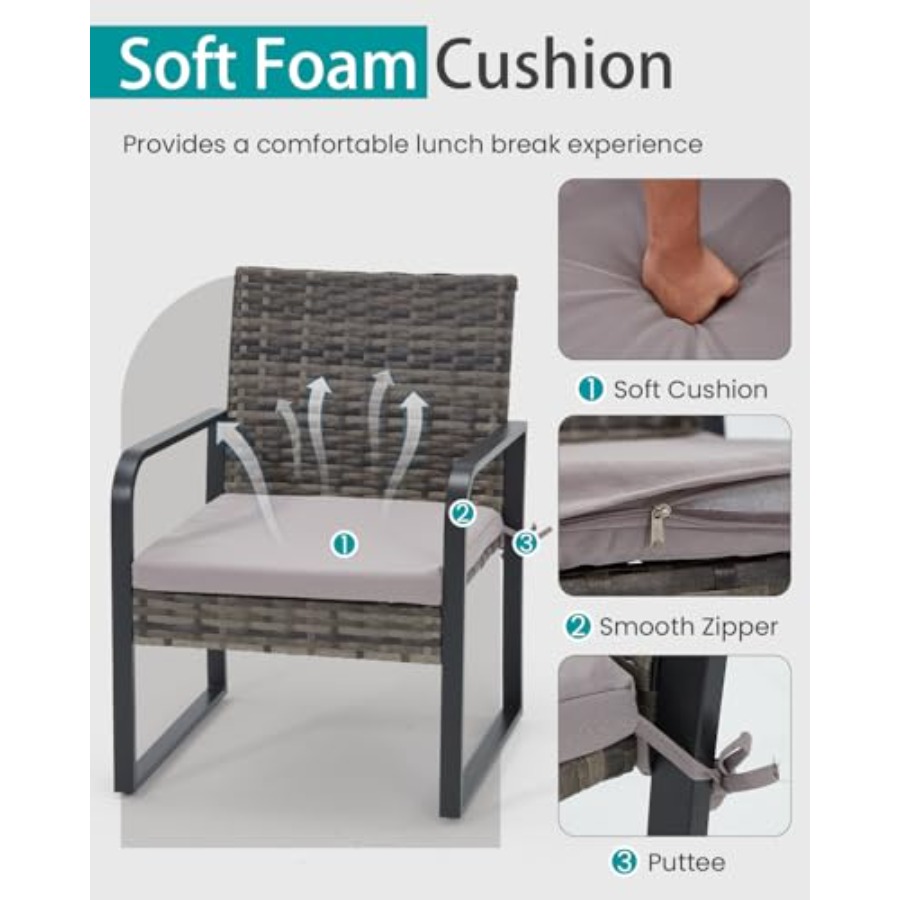 Bezseller 3 Piece Outdoor Pati - Outdoor Furniture Set avis et prix