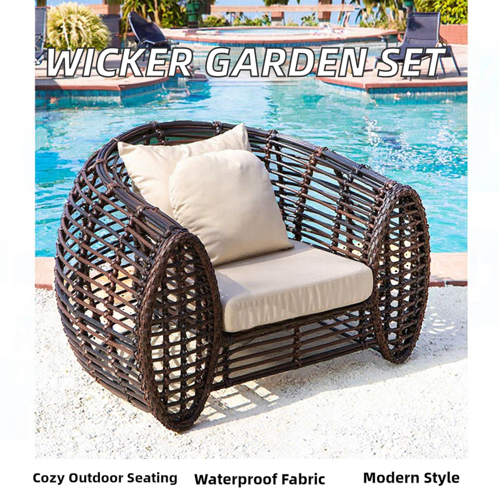 Modern Durable Wicker Outdoor  - Outdoor Furniture Japanese Style avis et prix