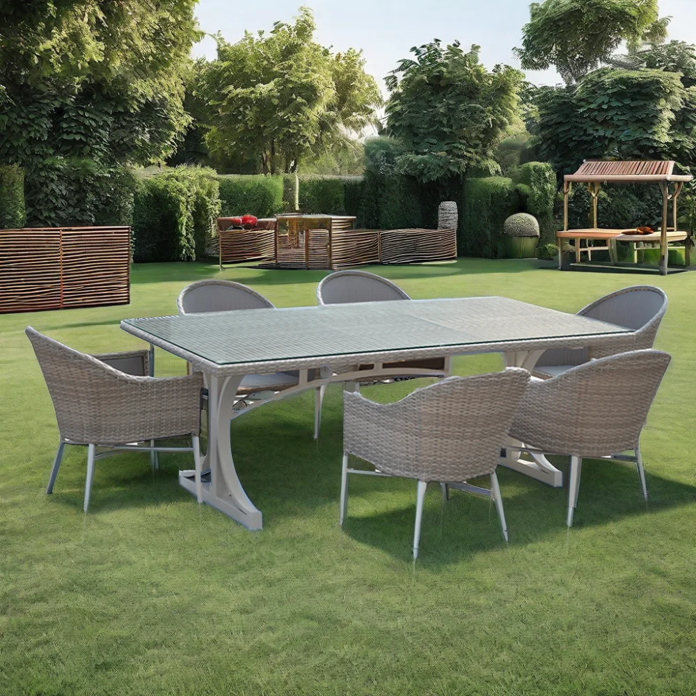 Discount 7 Pieces Luxury PE Ra - Outdoor Furniture Factory avis et prix
