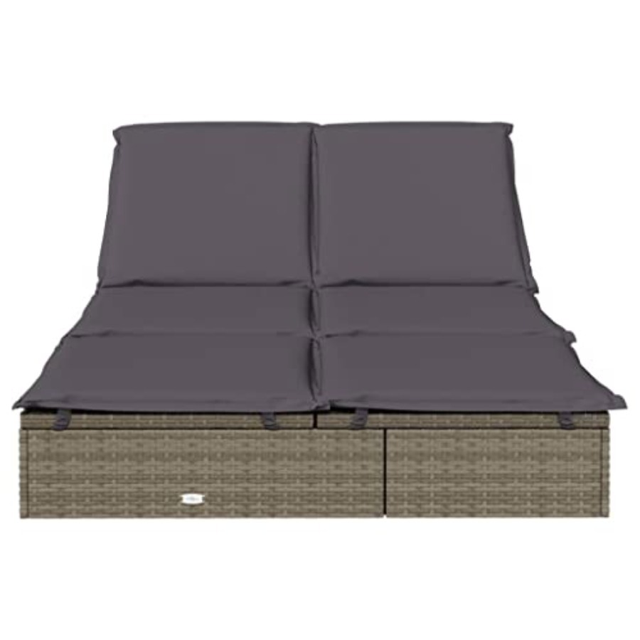 2-Person Sunbed with Cushions  - Deck Chair Lounger avis et prix
