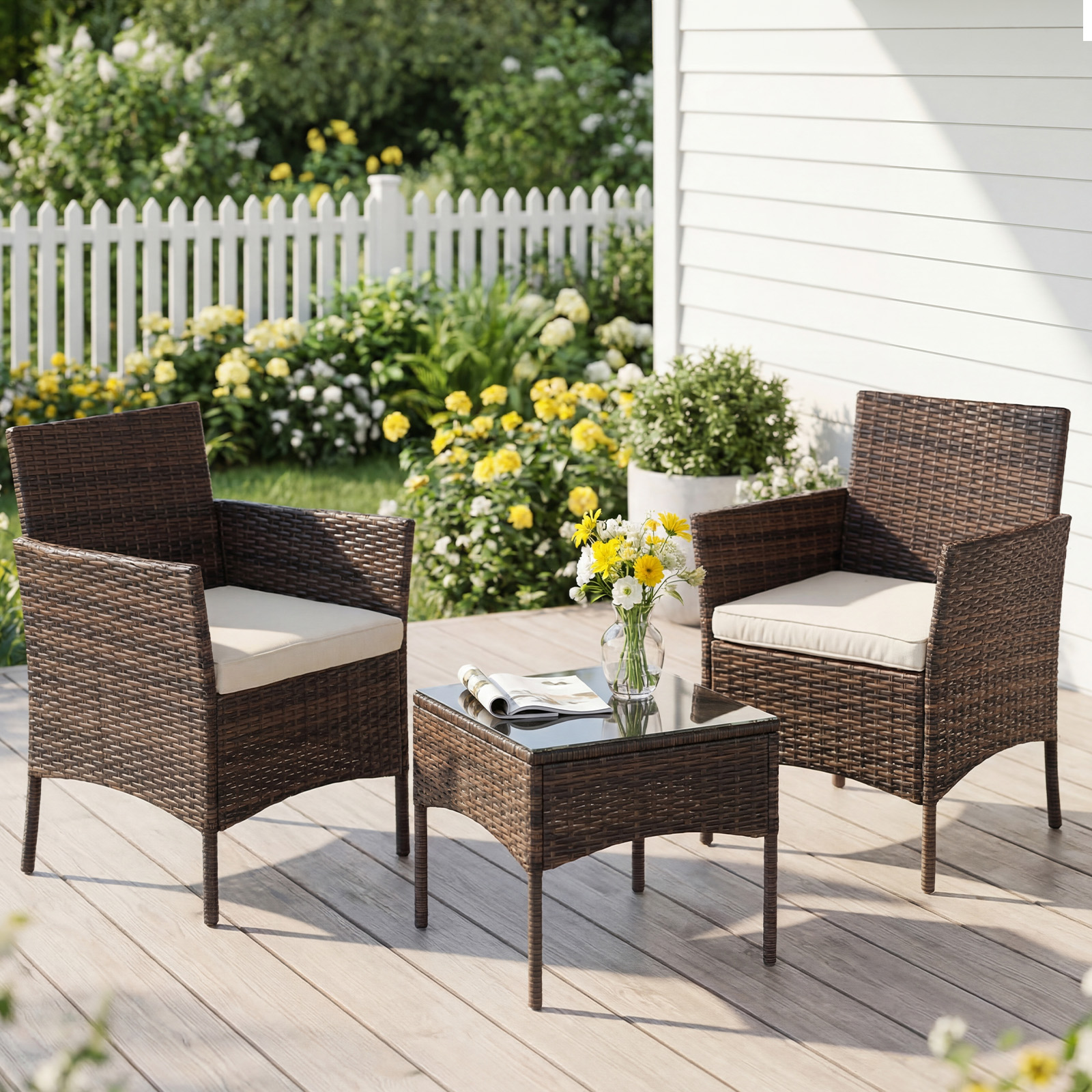 JHK 3 Pieces Outdoor Patio Fur - Outdoor Furniture On Sale avis et prix