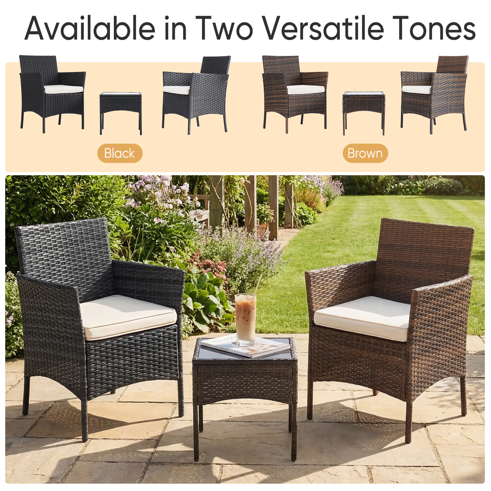 JHK 3 Pieces Outdoor Patio Fur - Outdoor Furniture On Sale avis et prix