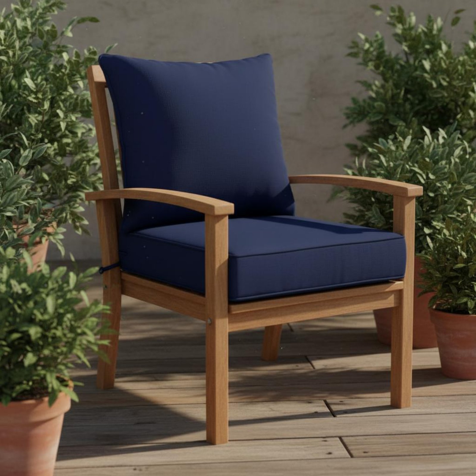 Patio Chair Pad Hidden Closure - Outdoor Furniture Fabric avis et prix