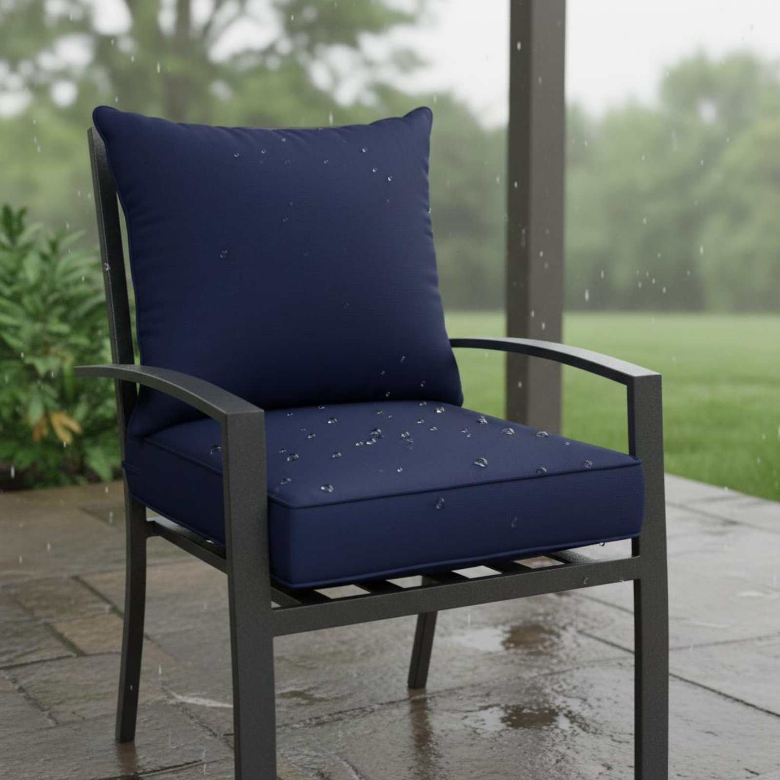 Patio Chair Pad Hidden Closure - Outdoor Furniture Fabric avis et prix
