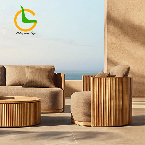 Luxury L-shaped Teak Wood Outd - Outdoor Furniture Japanese Style avis et prix