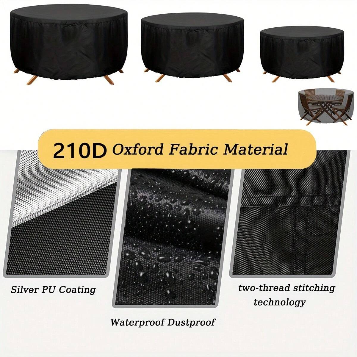Waterproof Round Patio Furnitu - Outdoor Furniture Covers Waterproof avis et prix